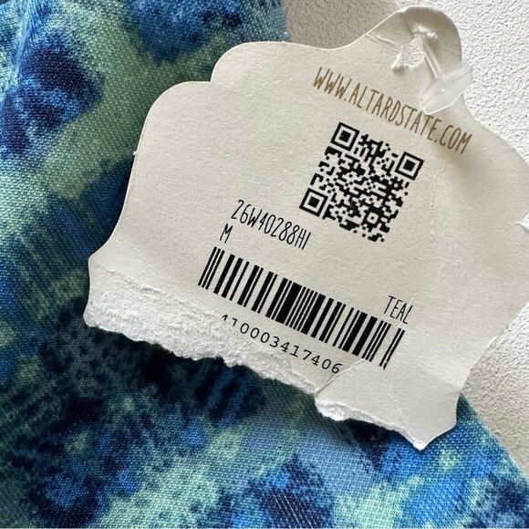 Alterd State Dress Blue White Daisy Halter Neck Sleeveless Mini Dress Medium NEW - Picture 4 of 12